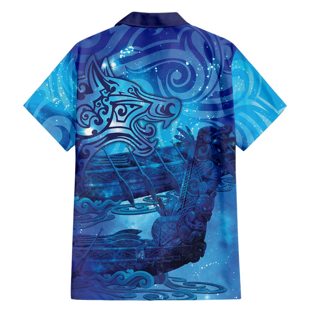 Kuri New Zealand Matariki Family Matching Summer Maxi Dress and Hawaiian Shirt Aotearoa Dog Waka Maori New Year Galaxy Vibes LT14 - Polynesian Pride