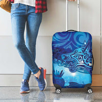 Kuri New Zealand Matariki Luggage Cover Aotearoa Dog Waka Maori New Year Galaxy Vibes LT14 - Polynesian Pride
