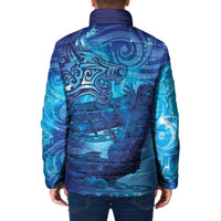 Kuri New Zealand Matariki Padded Jacket Aotearoa Dog Waka Maori New Year Galaxy Vibes LT14 - Polynesian Pride