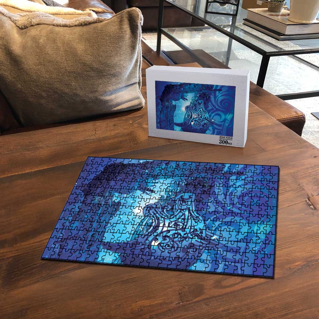 Kuri New Zealand Matariki Puzzle Aotearoa Dog Waka Maori New Year Galaxy Vibes LT14 - Polynesian Pride