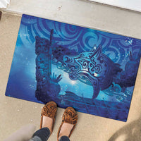 Kuri New Zealand Matariki Rubber Doormat Aotearoa Dog Waka Maori New Year Galaxy Vibes LT14 - Polynesian Pride