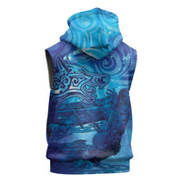 Kuri New Zealand Matariki Sleeveless Hoodie Aotearoa Dog Waka Maori New Year Galaxy Vibes LT14 - Polynesian Pride