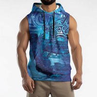 Kuri New Zealand Matariki Sleeveless Hoodie Aotearoa Dog Waka Maori New Year Galaxy Vibes LT14 - Polynesian Pride