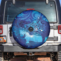 Kuri New Zealand Matariki Spare Tire Cover Aotearoa Dog Waka Maori New Year Galaxy Vibes LT14 Blue - Polynesian Pride