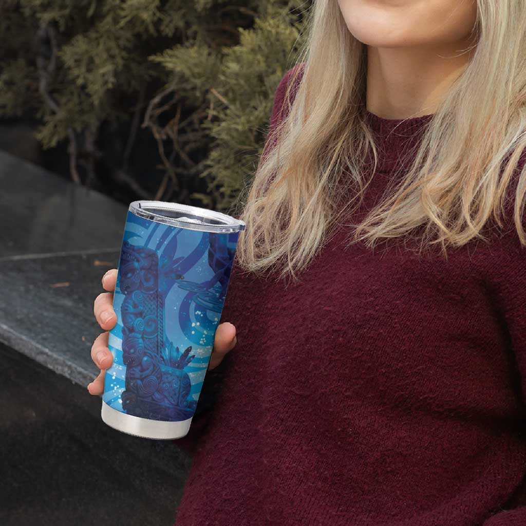 Kuri New Zealand Matariki Tumbler Cup Aotearoa Dog Waka Maori New Year Galaxy Vibes LT14 - Polynesian Pride