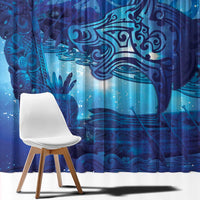 Kuri New Zealand Matariki Window Curtain Aotearoa Dog Waka Maori New Year Galaxy Vibes LT14 - Polynesian Pride