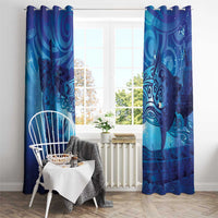 Kuri New Zealand Matariki Window Curtain Aotearoa Dog Waka Maori New Year Galaxy Vibes LT14 - Polynesian Pride