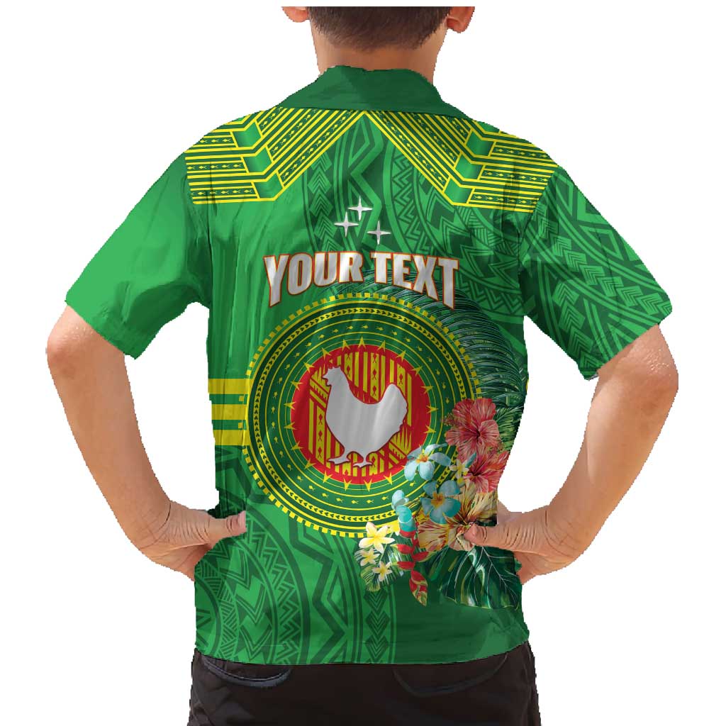Personalized Manu'a Cession Day Family Matching Mermaid Dress and Hawaiian Shirt Tropical Flowers With Polynesian Pattern LT14 - Polynesian Pride