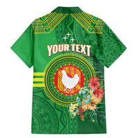 Personalized Manu'a Cession Day Family Matching Mermaid Dress and Hawaiian Shirt Tropical Flowers With Polynesian Pattern LT14 - Polynesian Pride