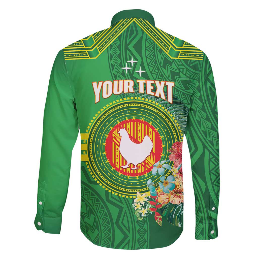 Personalized Manu'a Cession Day Family Matching Short Sleeve Bodycon Dress and Hawaiian Shirt Tropical Flowers With Polynesian Pattern LT14 - Polynesian Pride