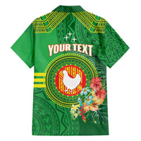 Personalized Manu'a Cession Day Hawaiian Shirt Tropical Flowers With Polynesian Pattern