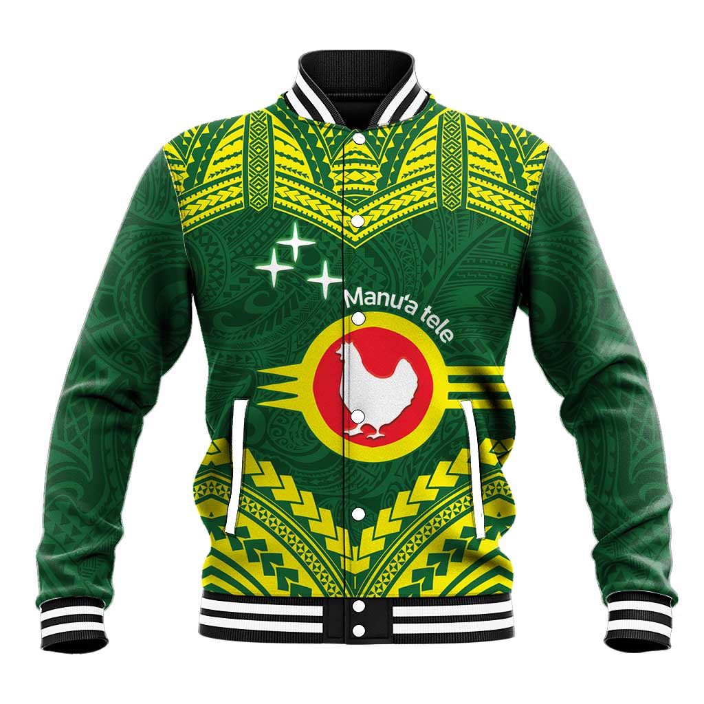 Manu'a Flag Day Baseball Jacket Polynesian Pattern National Color Proud