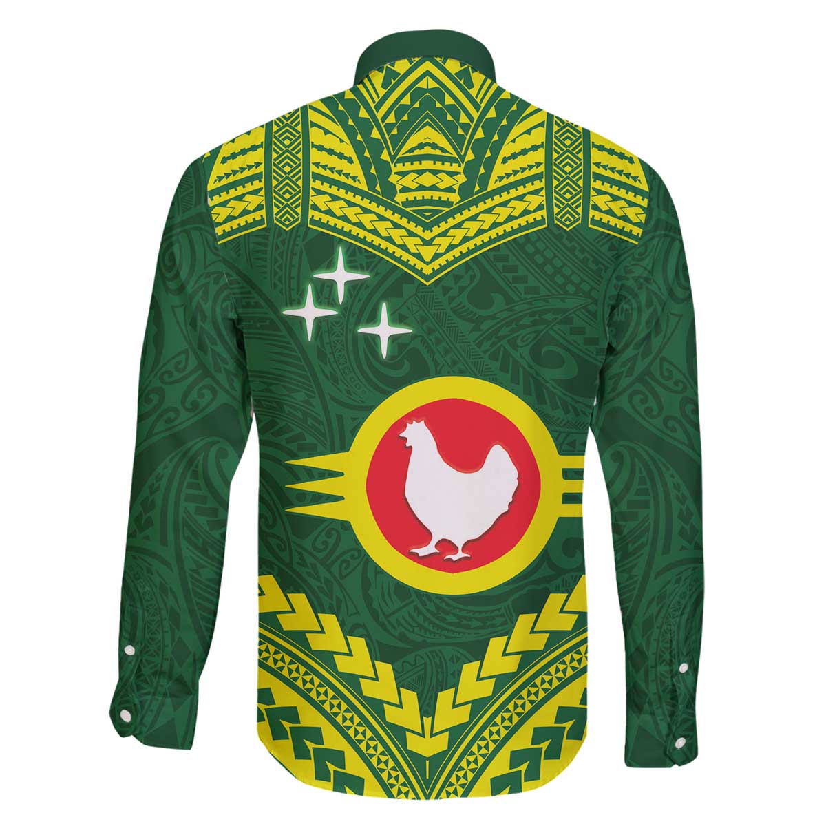 Manu'a Flag Day Family Matching Off The Shoulder Long Sleeve Dress and Hawaiian Shirt Polynesian Pattern National Color Proud LT14 - Polynesian Pride