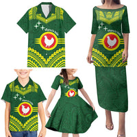 Manu'a Flag Day Family Matching Puletasi and Hawaiian Shirt Polynesian Pattern National Color Proud LT14 - Polynesian Pride