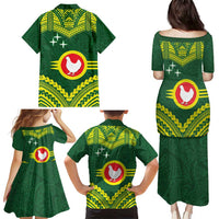 Manu'a Flag Day Family Matching Puletasi and Hawaiian Shirt Polynesian Pattern National Color Proud LT14 - Polynesian Pride