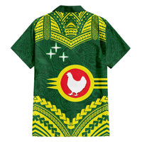 Manu'a Flag Day Family Matching Short Sleeve Bodycon Dress and Hawaiian Shirt Polynesian Pattern National Color Proud LT14 - Polynesian Pride