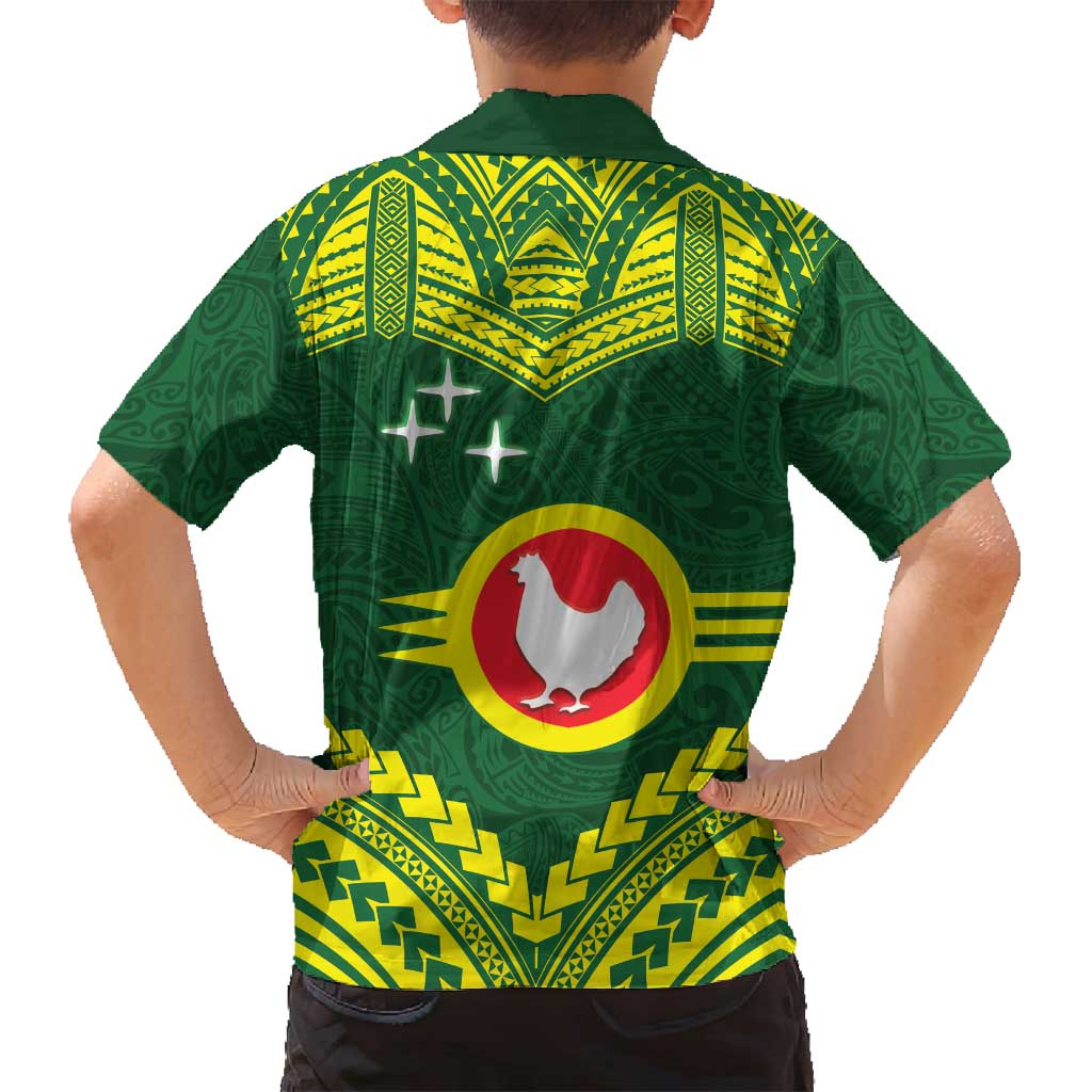 Manu'a Flag Day Family Matching Summer Maxi Dress and Hawaiian Shirt Polynesian Pattern National Color Proud LT14 - Polynesian Pride
