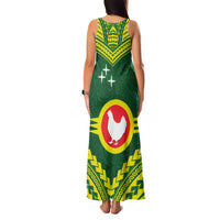 Manu'a Flag Day Family Matching Tank Maxi Dress and Hawaiian Shirt Polynesian Pattern National Color Proud LT14 - Polynesian Pride