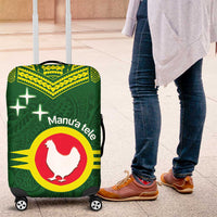 Manu'a Flag Day Luggage Cover Polynesian Pattern National Color Proud LT14 Green - Polynesian Pride