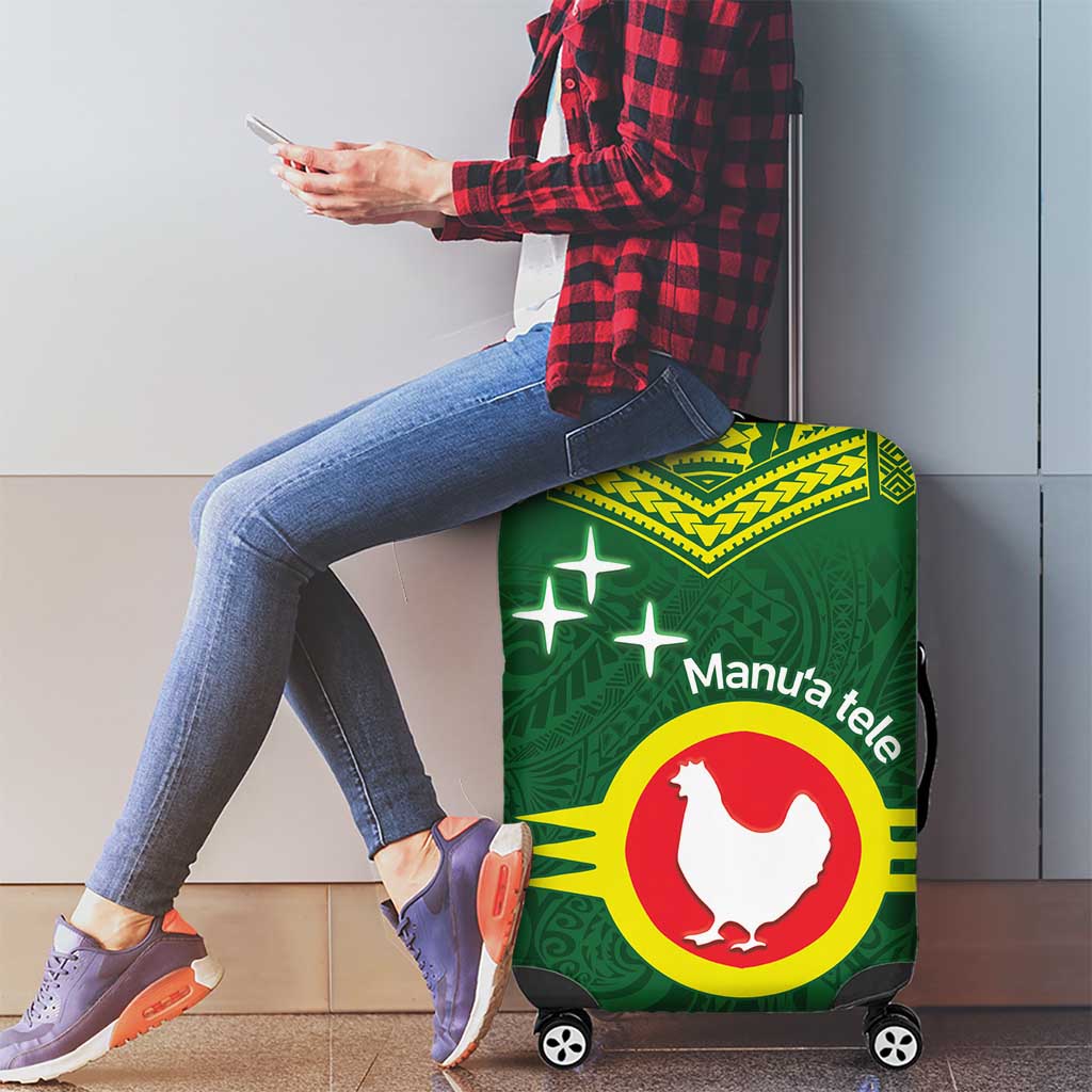 Manu'a Flag Day Luggage Cover Polynesian Pattern National Color Proud LT14 - Polynesian Pride