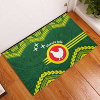 Manu'a Flag Day Rubber Doormat Polynesian Pattern National Color Proud