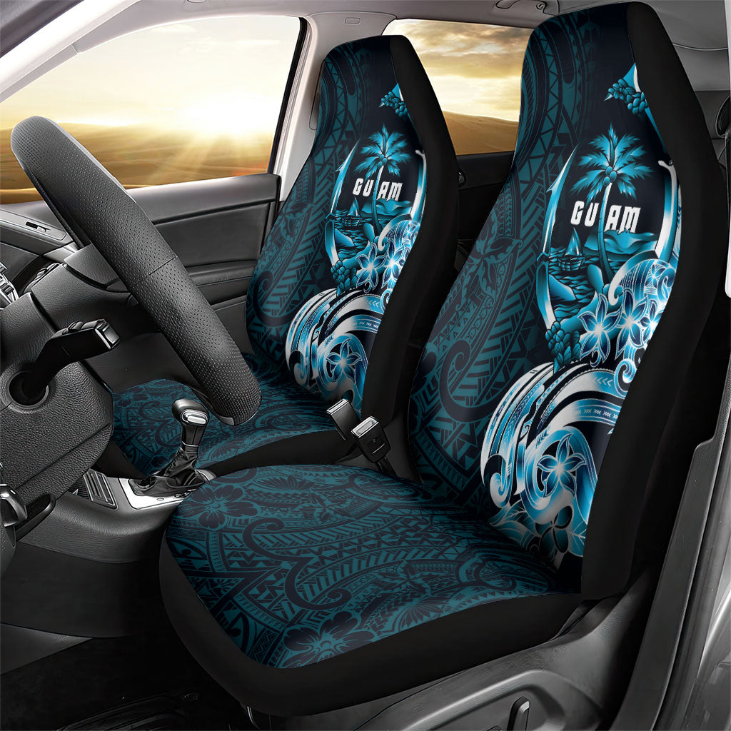 Asut Guam Chamorro Car Seat Cover Guahan Seal Tattoo LT14 - Polynesian Pride