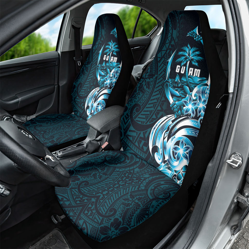 Asut Guam Chamorro Car Seat Cover Guahan Seal Tattoo LT14 - Polynesian Pride