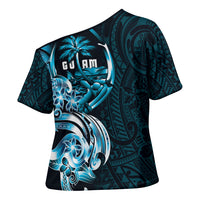 Asut Guam Chamorro Cross Shoulder Shirt Guahan Seal Tattoo LT14 - Polynesian Pride