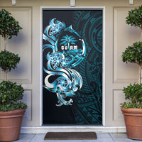 Asut Guam Chamorro Door Cover Guahan Seal Tattoo LT14 Blue - Polynesian Pride
