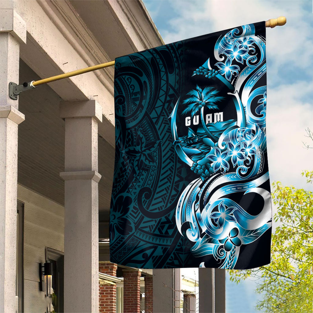 Asut Guam Chamorro Garden Flag Guahan Seal Tattoo LT14 House Flag Blue - Polynesian Pride