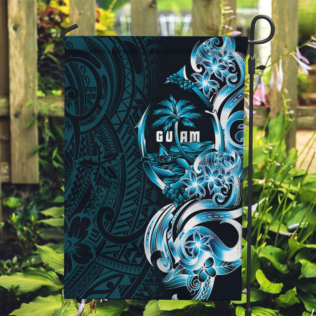 Asut Guam Chamorro Garden Flag Guahan Seal Tattoo LT14 Garden Flag Blue - Polynesian Pride