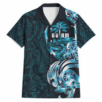 Asut Guam Chamorro Hawaiian Shirt Guahan Seal Tattoo LT14 Blue - Polynesian Pride