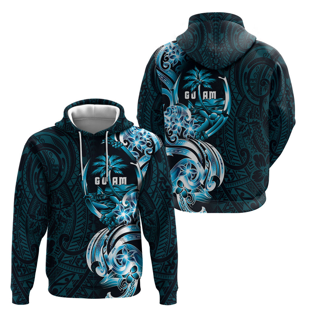Asut Guam Chamorro Hoodie Guahan Seal Tattoo LT14 - Polynesian Pride