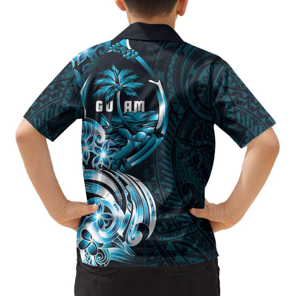 Asut Guam Chamorro Kid Hawaiian Shirt Guahan Seal Tattoo LT14 - Polynesian Pride