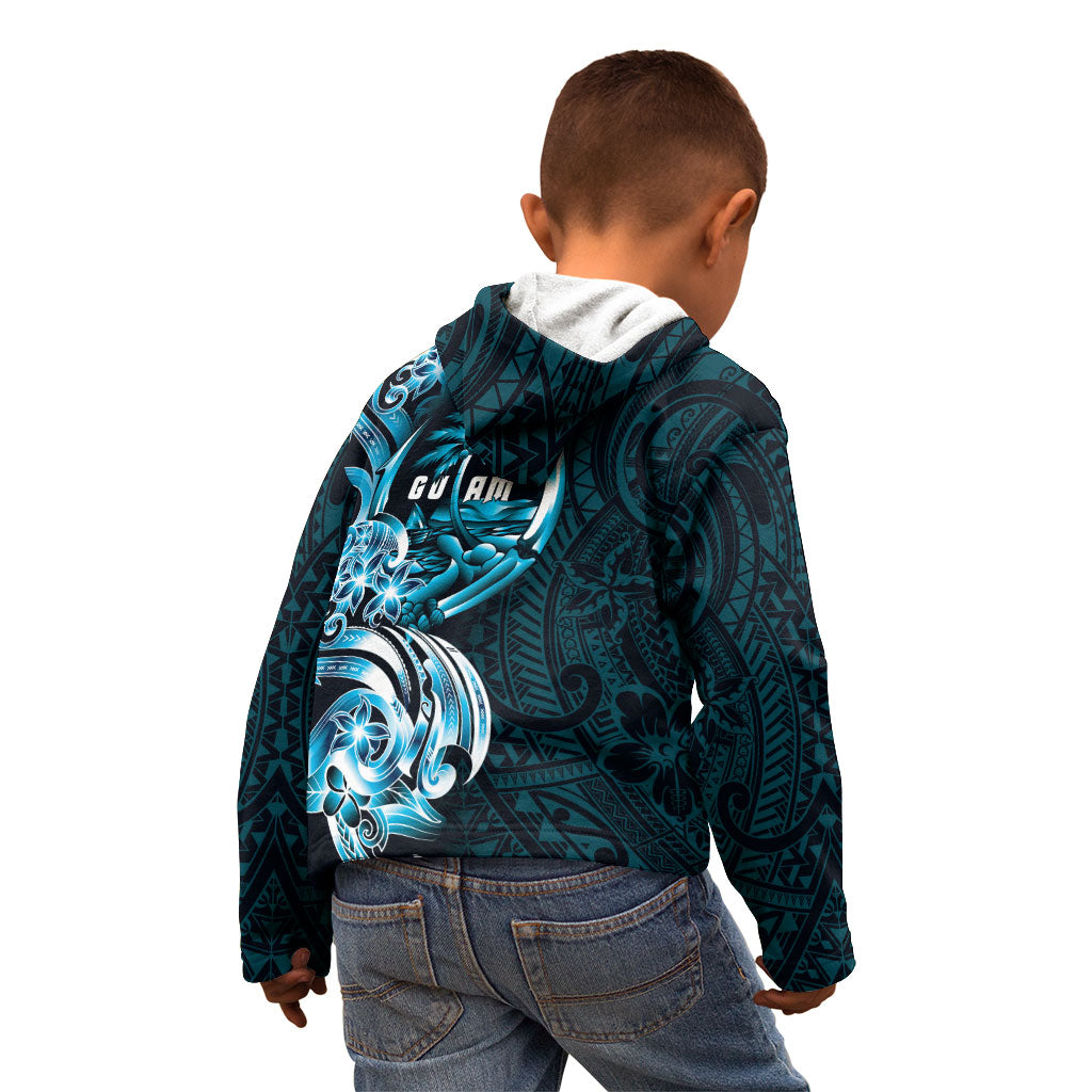 Asut Guam Chamorro Kid Hoodie Guahan Seal Tattoo LT14 - Polynesian Pride