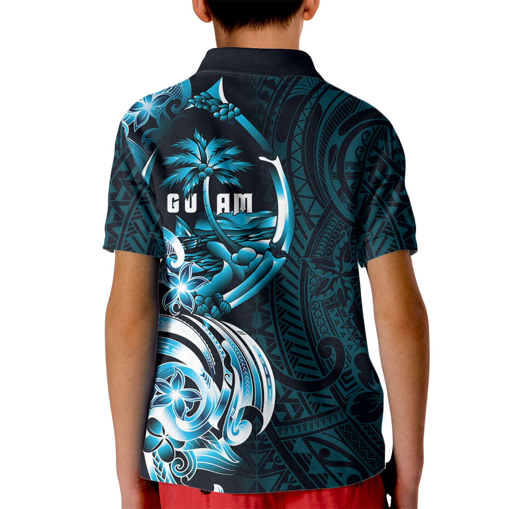 Asut Guam Chamorro Kid Polo Shirt Guahan Seal Tattoo LT14 - Polynesian Pride