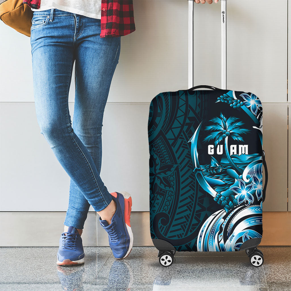 Asut Guam Chamorro Luggage Cover Guahan Seal Tattoo LT14 - Polynesian Pride