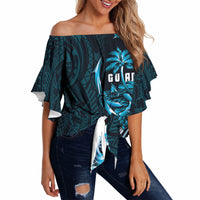 Asut Guam Chamorro Off Shoulder Wrap Waist Top Guahan Seal Tattoo LT14 - Polynesian Pride