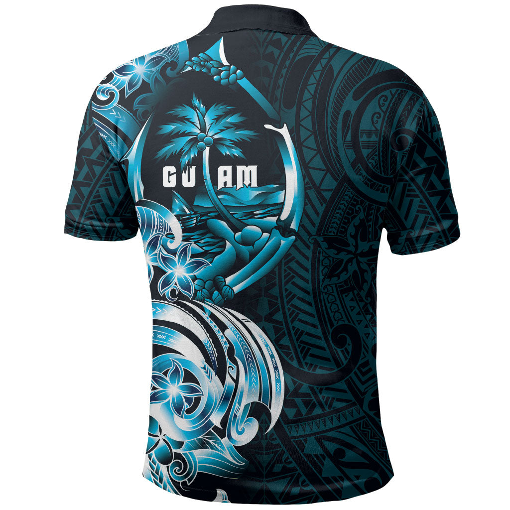 Asut Guam Chamorro Polo Shirt Guahan Seal Tattoo LT14 - Polynesian Pride
