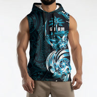 Asut Guam Chamorro Sleeveless Hoodie Guahan Seal Tattoo LT14 - Polynesian Pride