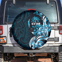 Asut Guam Chamorro Spare Tire Cover Guahan Seal Tattoo LT14 Blue - Polynesian Pride