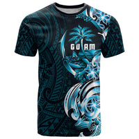 Asut Guam Chamorro T Shirt Guahan Seal Tattoo LT14 Blue - Polynesian Pride