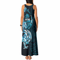 Asut Guam Chamorro Tank Maxi Dress Guahan Seal Tattoo LT14 - Polynesian Pride