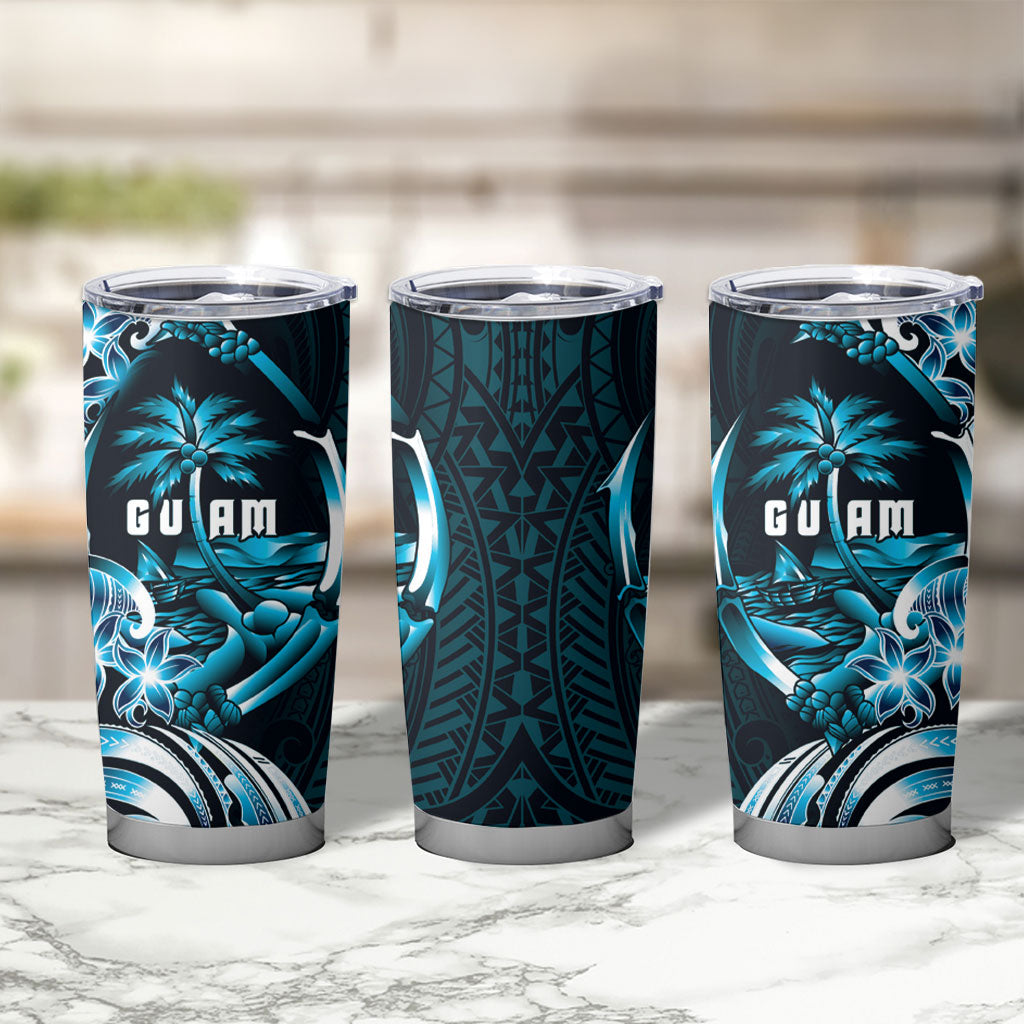 Asut Guam Chamorro Tumbler Cup Guahan Seal Tattoo LT14 - Polynesian Pride