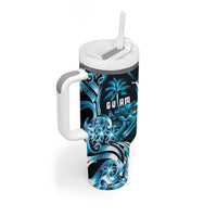 Asut Guam Chamorro Tumbler With Handle Guahan Seal Tattoo LT14 - Polynesian Pride