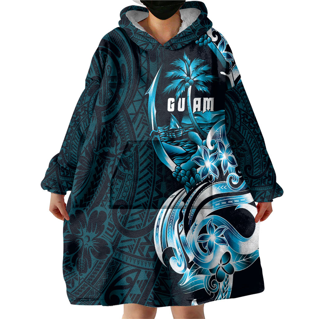 Asut Guam Chamorro Wearable Blanket Hoodie Guahan Seal Tattoo LT14 - Polynesian Pride