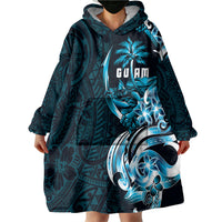 Asut Guam Chamorro Wearable Blanket Hoodie Guahan Seal Tattoo LT14 - Polynesian Pride