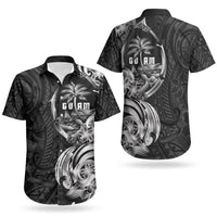 Attelong Guam Chamorro Couples Matching Mermaid Dress and Hawaiian Shirt Guahan Seal Tattoo LT14 - Polynesian Pride