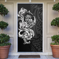 Attelong Guam Chamorro Door Cover Guahan Seal Tattoo LT14 Black - Polynesian Pride