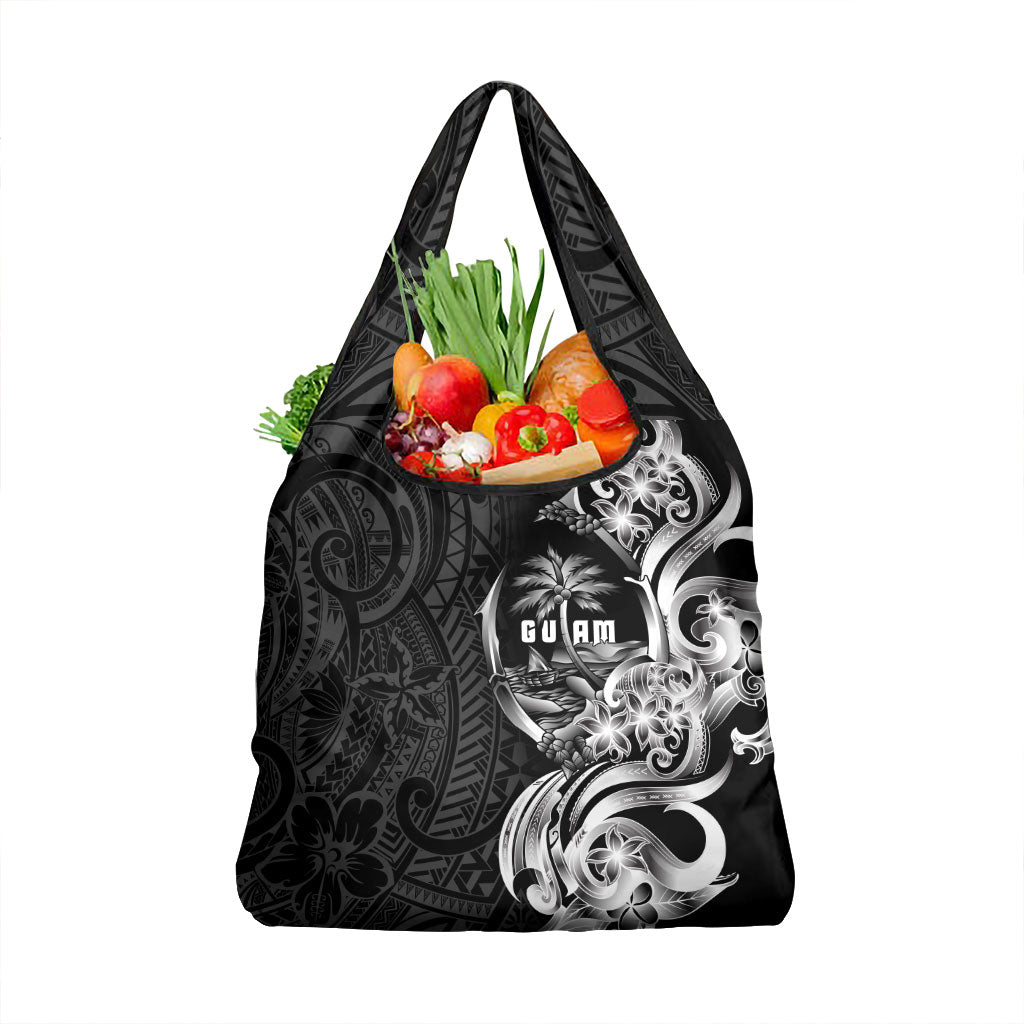 Attelong Guam Chamorro Grocery Bag Guahan Seal Tattoo LT14 1-pack One Size Black - Polynesian Pride